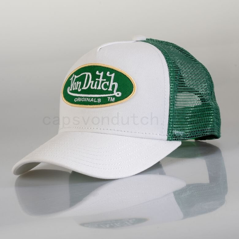(image for) Ankauf Von Dutch Originals -Trucker Boston Cap, white/green F0817888-01423